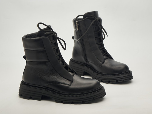 Жіночі зимові ботинки 23-100 чорні - Основні контакти 03