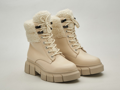 Жіночі зимові ботинки 23-101 Беж - Основні контакти 02