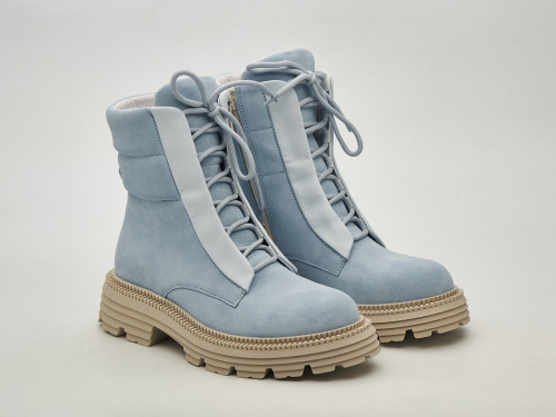 Жіночі зимові ботинки 23-100 блакитні - Основні контакти 02