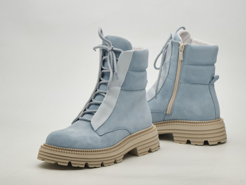 Жіночі зимові ботинки 23-100 блакитні - Основні контакти 03