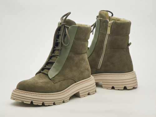 Жіночі зимові ботинки 23-100 олива - Основні контакти 03