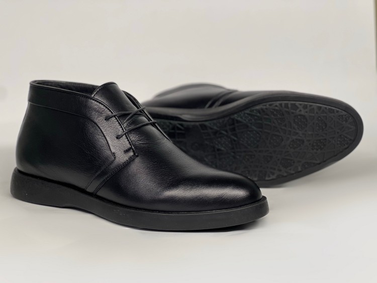 Чоловічі чоботи на хутрі 25-40 чорні - Основні контакти 03