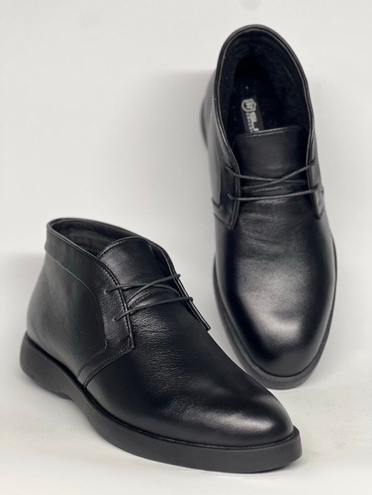 Чоловічі чоботи на хутрі 25-40 чорні - Основні контакти 04