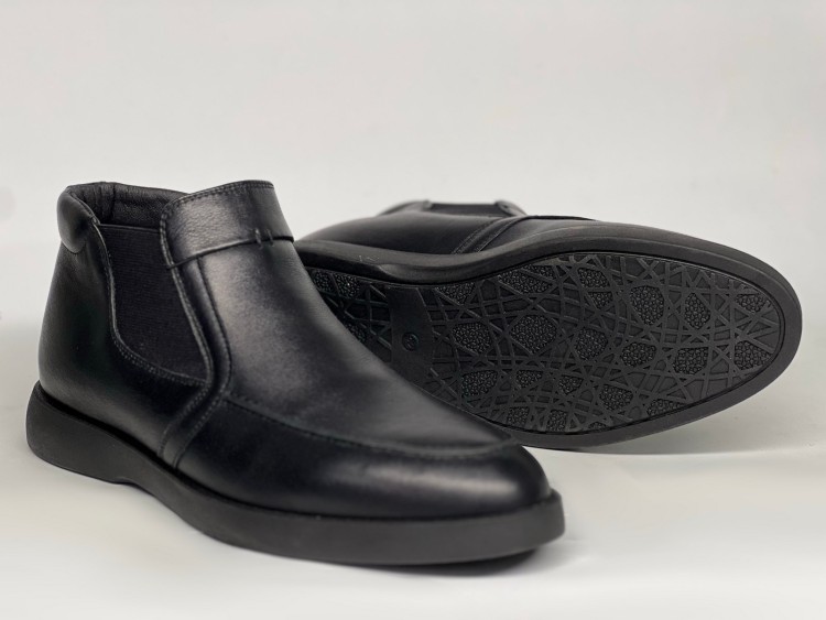 Чоловічі челсі на хутрі 25-53 чорні - Основні контакти 03