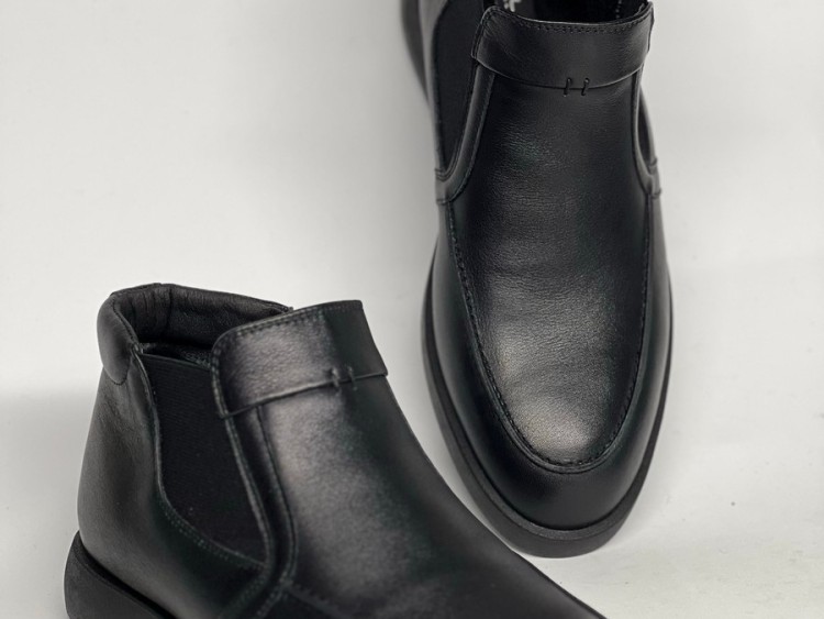 Чоловічі челсі на хутрі 25-53 чорні - Основні контакти 04