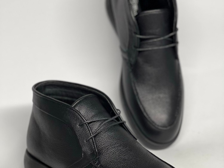 Чоловічі ботинки на хутрі  25-41 чорні - Основні контакти 04