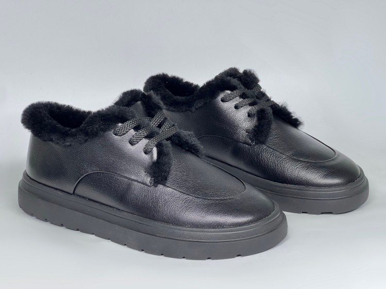 Жіночі хутряні черевики зима 25-202 ч\орні - Основні контакти 02