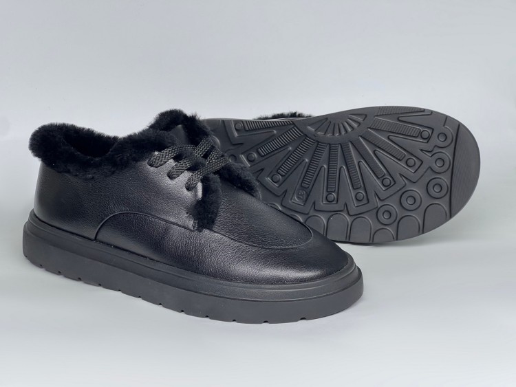 Жіночі хутряні черевики зима 25-202 ч\орні - Основні контакти 03