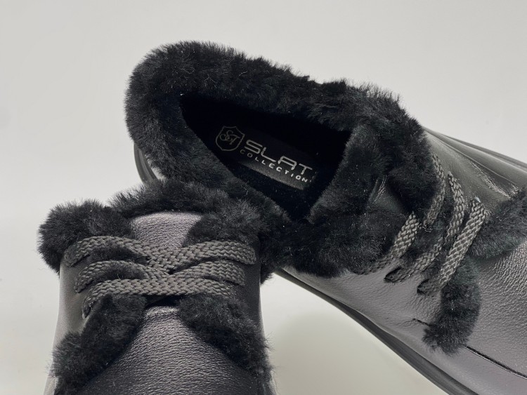 Жіночі хутряні черевики зима 25-202 ч\орні - Основні контакти 04