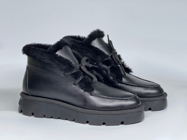 Жіночі хутряні черевики 25-965 ч\ш - Основні контакти 02