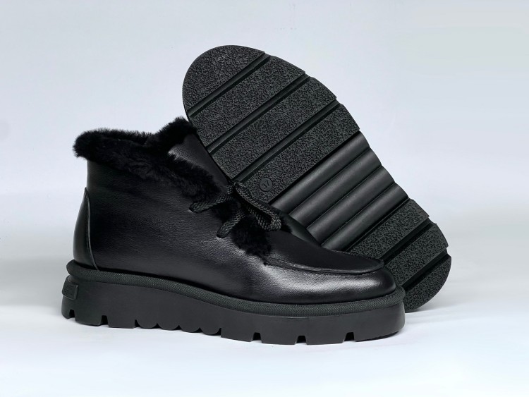 Жіночі хутряні черевики 25-965 ч\ш - Основні контакти 03