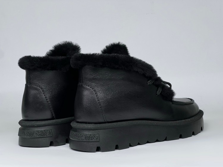 Жіночі хутряні черевики 25-965 ч\ш - Основні контакти 04