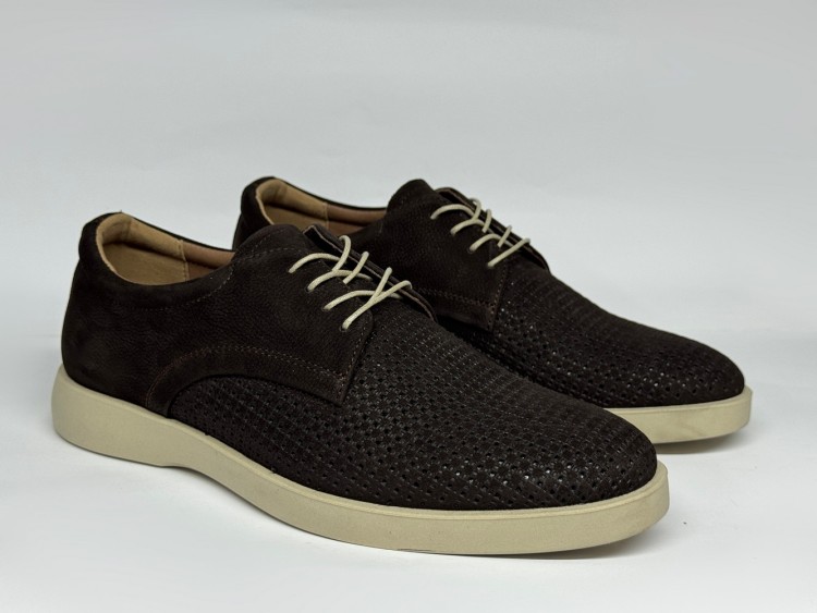 Чоловічі туфлі мод. 25-02 шоколад - Основні контакти 02