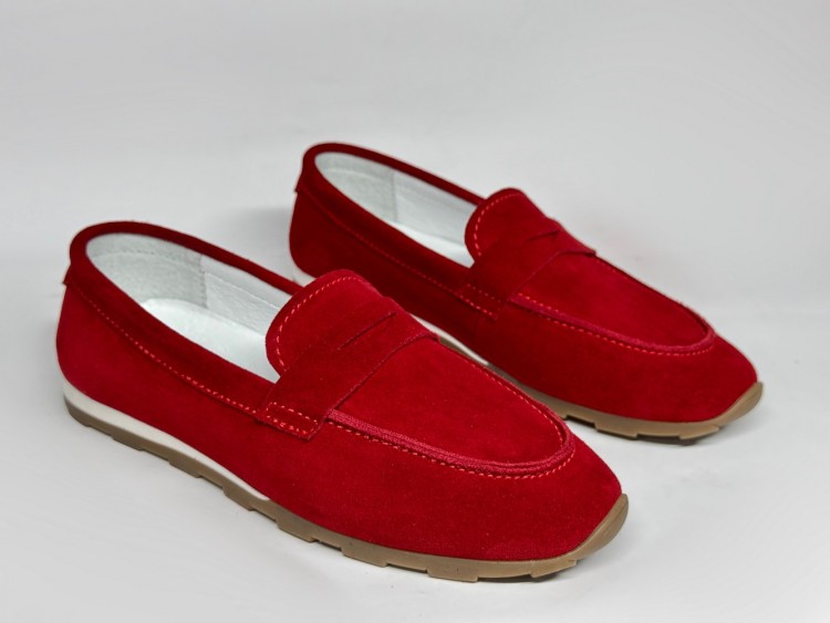 Жіночі мокасини мод. 26-880 червоні - Основні контакти 02