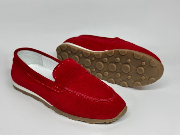Жіночі мокасини мод. 26-880 червоні - Основні контакти 03