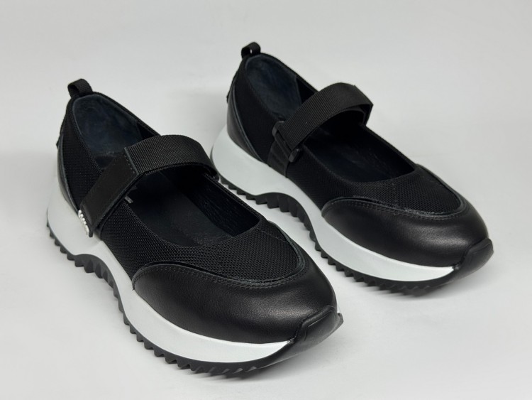 Жіноча балетка мод. 26-891 чорна - Основні контакти 02