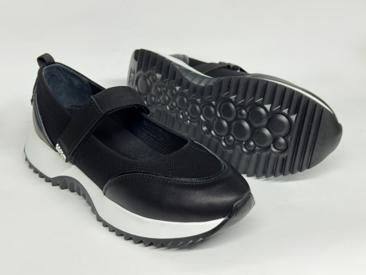 Жіноча балетка мод. 26-891 чорна - Основні контакти 04