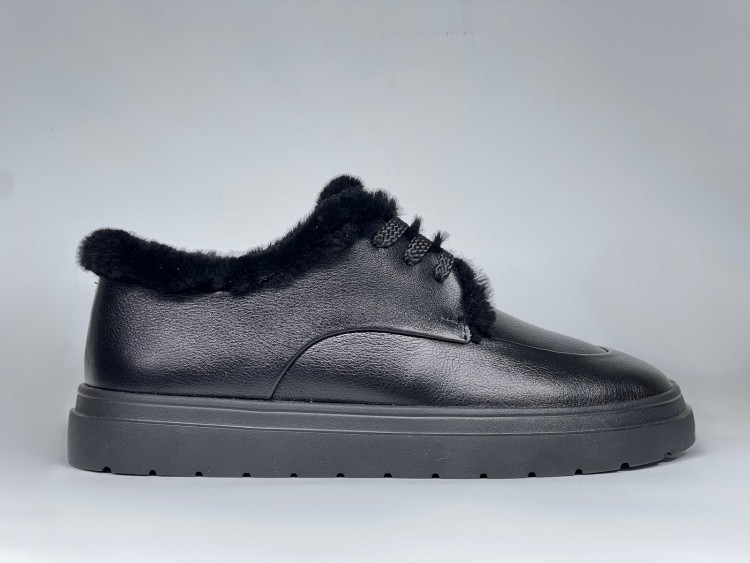 Жіночі хутряні черевики зима 25-202 ч\орні - Основні контакти 01 
