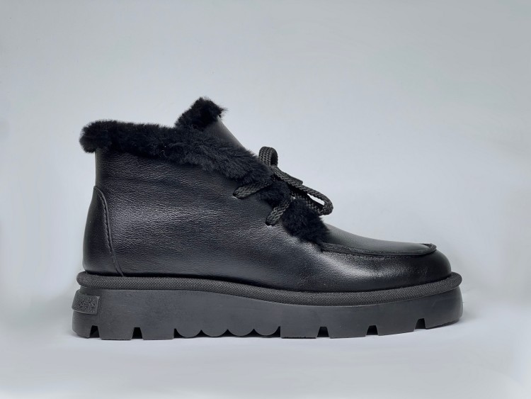 Жіночі хутряні черевики 25-965 ч\ш - Основні контакти 01 