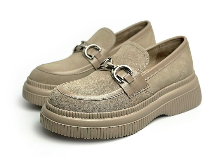 Жіночі лофери у кольорі капучіно 36 - Основні контакти 