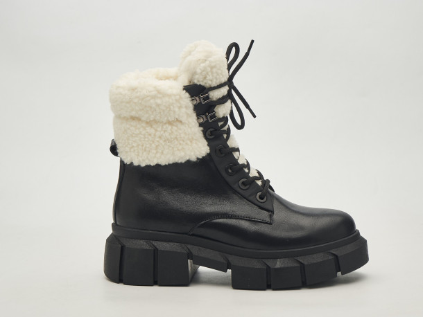 Жіночі зимові ботинки 23-101 чорні - Основні контакти 01 