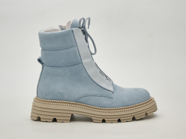Женские зимние ботинки 23-100 голубые - Основные контакты 01 