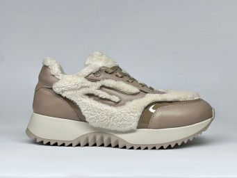 Жіночі хутряні кросівки 25-931 капучино - Основні контакти 