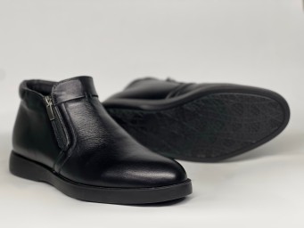 Чоловічі ботинки на хутрі 25-50 чорні - Основні контакти 