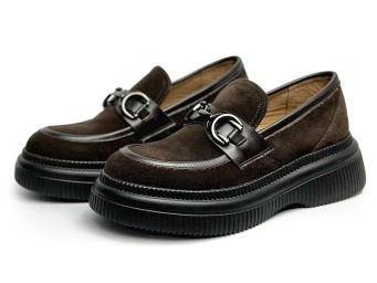 жіночі туфлі лофері весна 25-945 шоколад - Основні контакти 