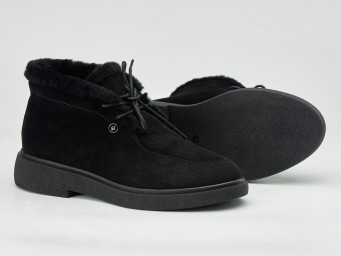 Женские зимнии ботинки 24-961 черный замш - Основные контакты 