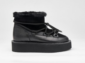 Женские угги 24-981 комбинированные черные - Основные контакты 