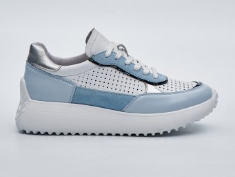 Женские кроссовки лето 24-910 голубые - Основные контакты 