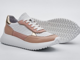 Жіночі кросівки літо 24-911 білі\пудра - Основні контакти 